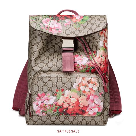 gucci floral bloom backpack